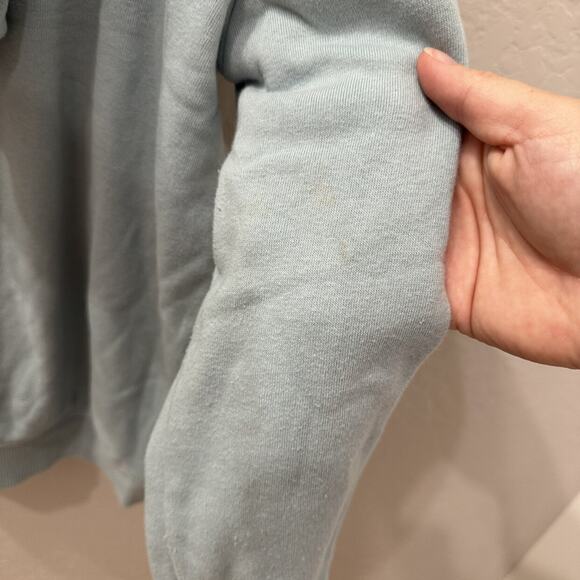 Little Co. Blue Be Positive Hoodie Sweatshirt - Picture 10 of 11